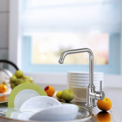 Kitchen Water Mixer Deck Mounted 360 Rotate Clean Everywhere Best Price Sus 304 Kitchen Faucets