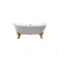 7'' tap deck bateau 72 freestanding bathtub with claw&ball feet